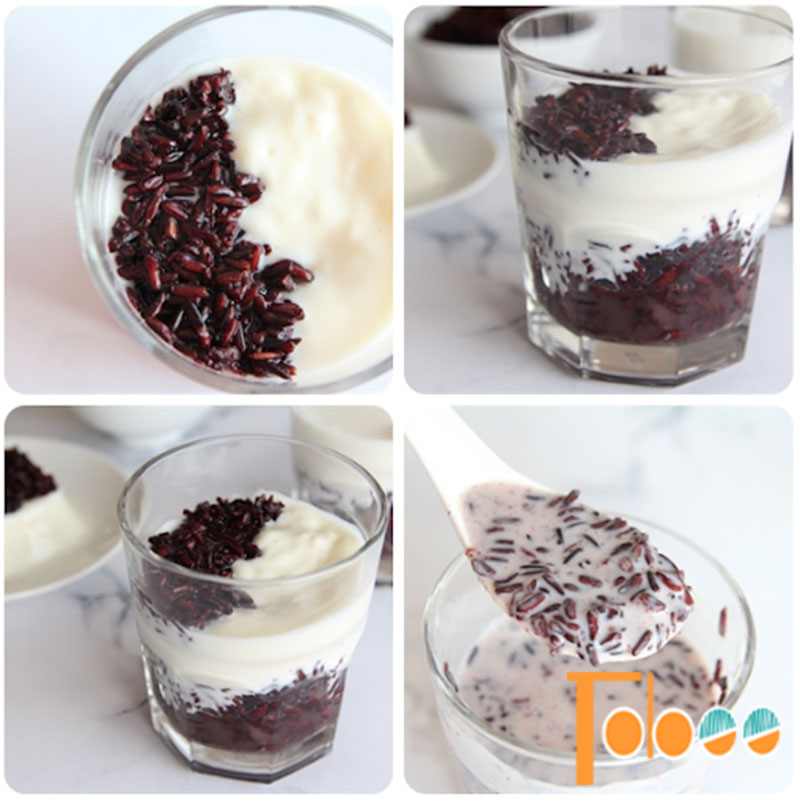 cách làm sữa chua nếp cẩm