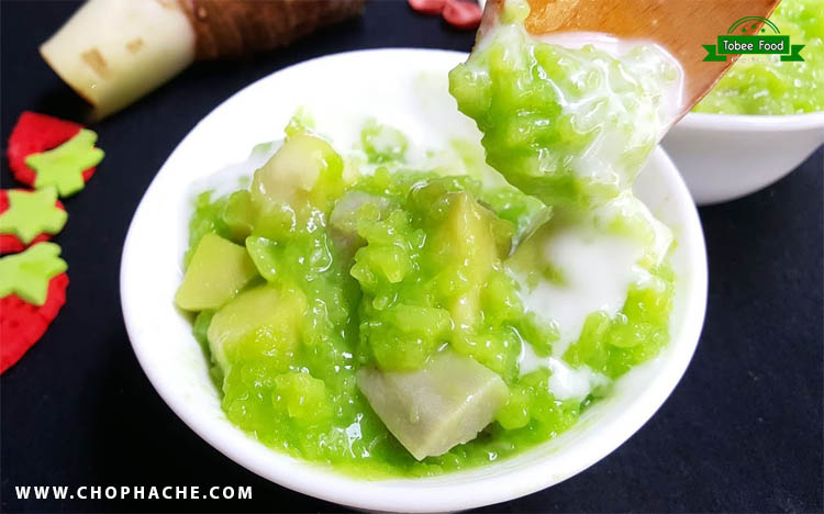 cách làm chè khoai môn với đậu xanh