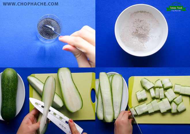 Cách nấu trà bí đao hạt chia