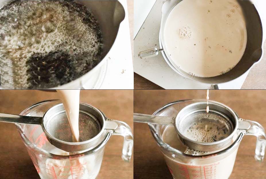 Nấu trà sữa và trân châu đường đen