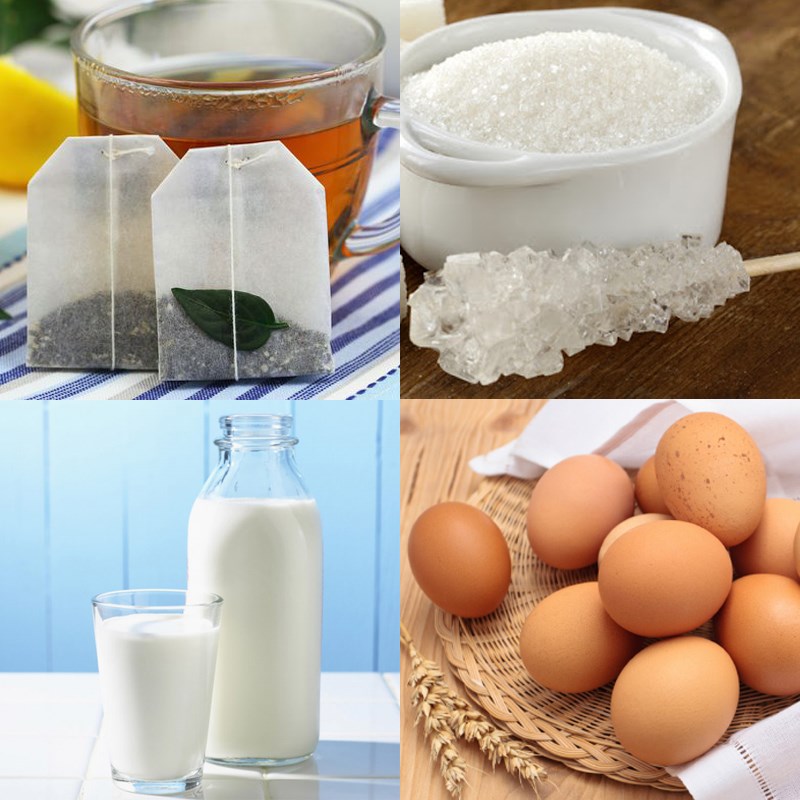 Nguyên liệu làm bánh trà sữa trân châu đường đen