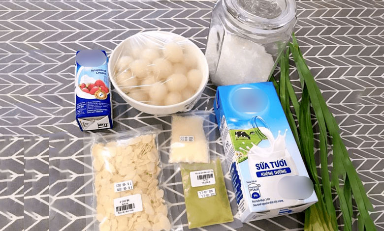 Nguyên liêu làm chè khúc bạch