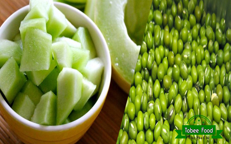 Cách làm sinh tố dưa gang đậu xanh