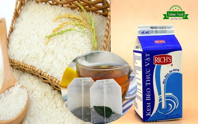 Nguyên liệu làm trà sữa gạo rang