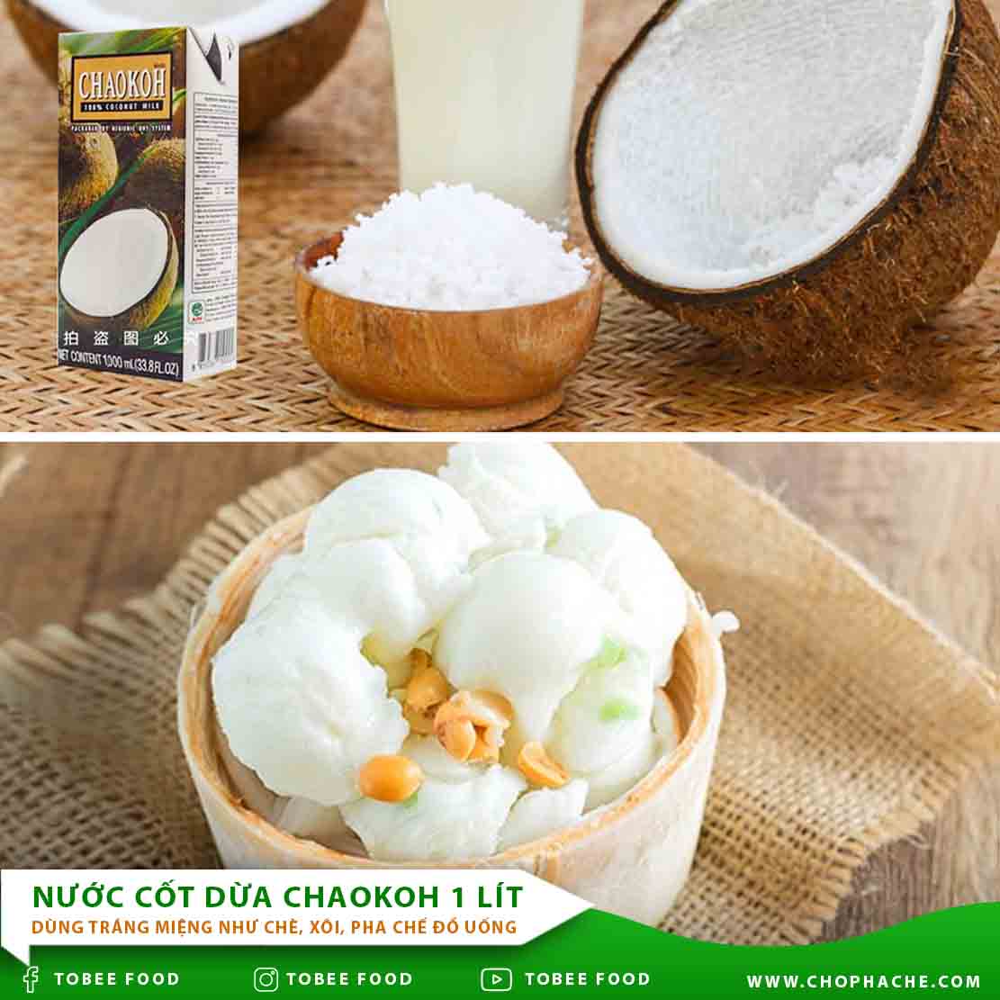 nước cốt dừa thái lan chaokoh