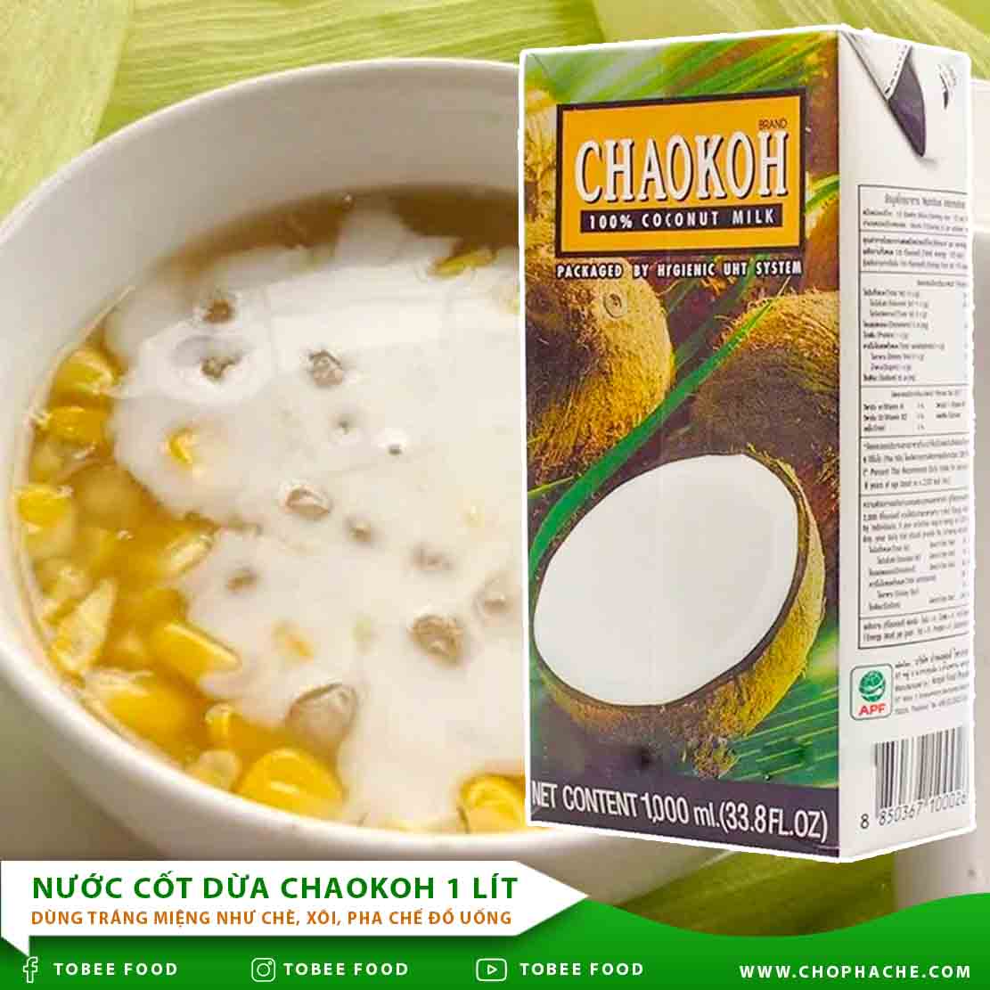 nước cốt dừa thái lan chaokoh