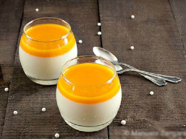 Panna cotta chanh leo