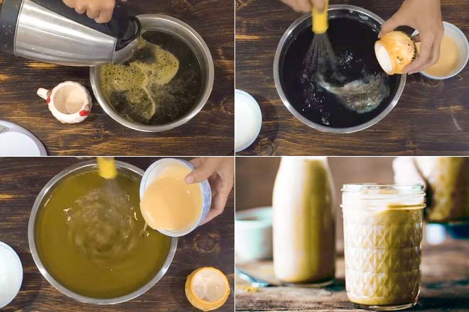 Cách pha trà sữa thái đỏ