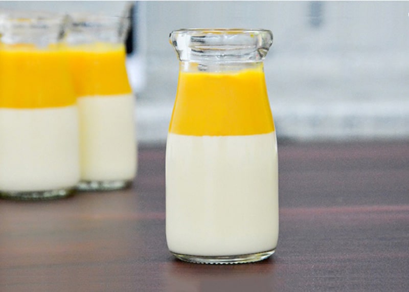 trang chí pudding xoài đẹp mắt