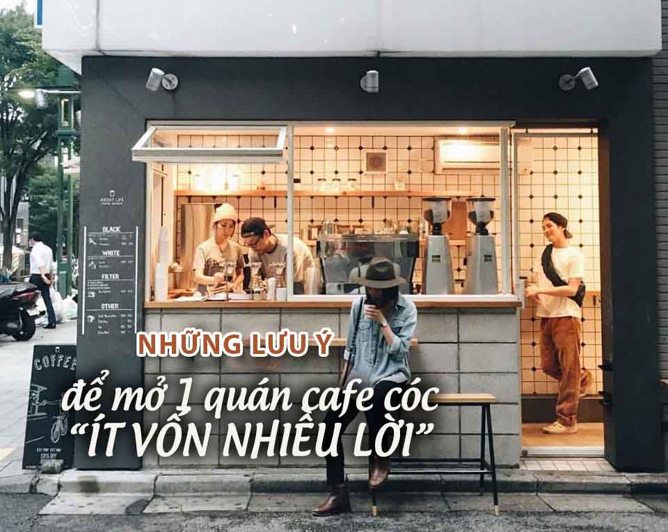 Thiết kế quán cafe cóc yêu cầu những gì ?