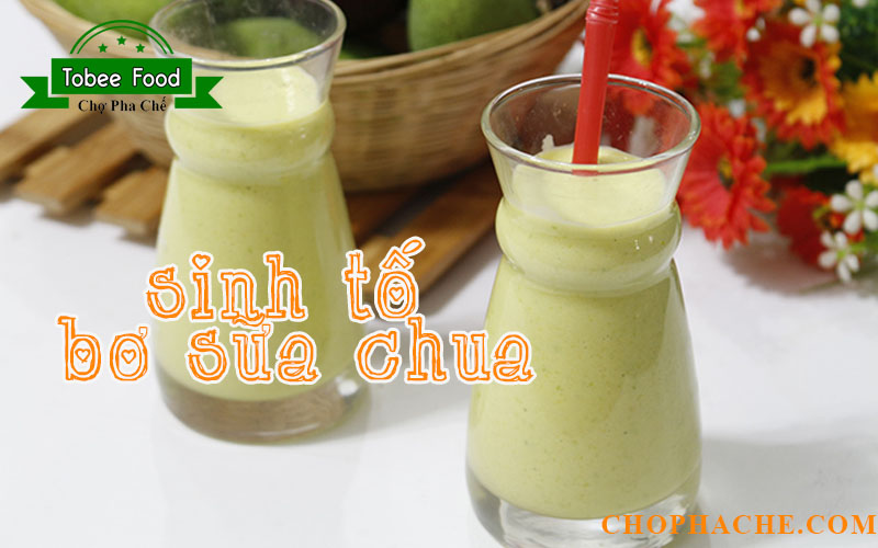 cách làm sinh tố bơ sữa chua