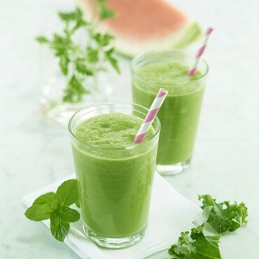 Sinh tố đậu xanh lá bạc hà