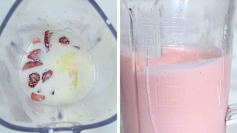 Sinh tố mãng cầu dâu tây