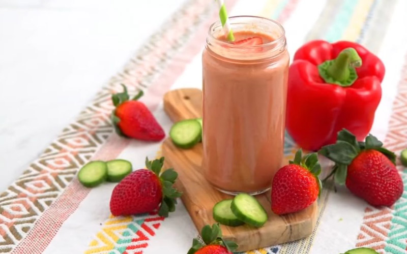 cách làm sinh tố ớt chuông