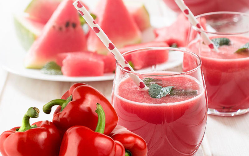 cách làm sinh tố ớt chuông