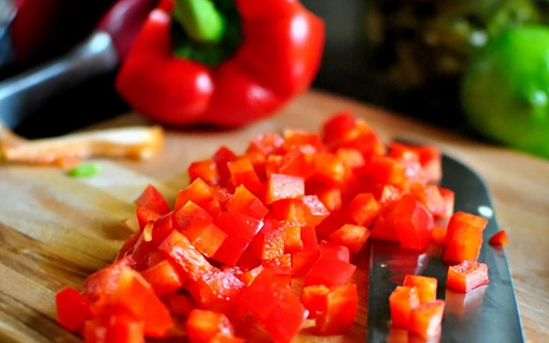 cách làm sinh tố ớt chuông