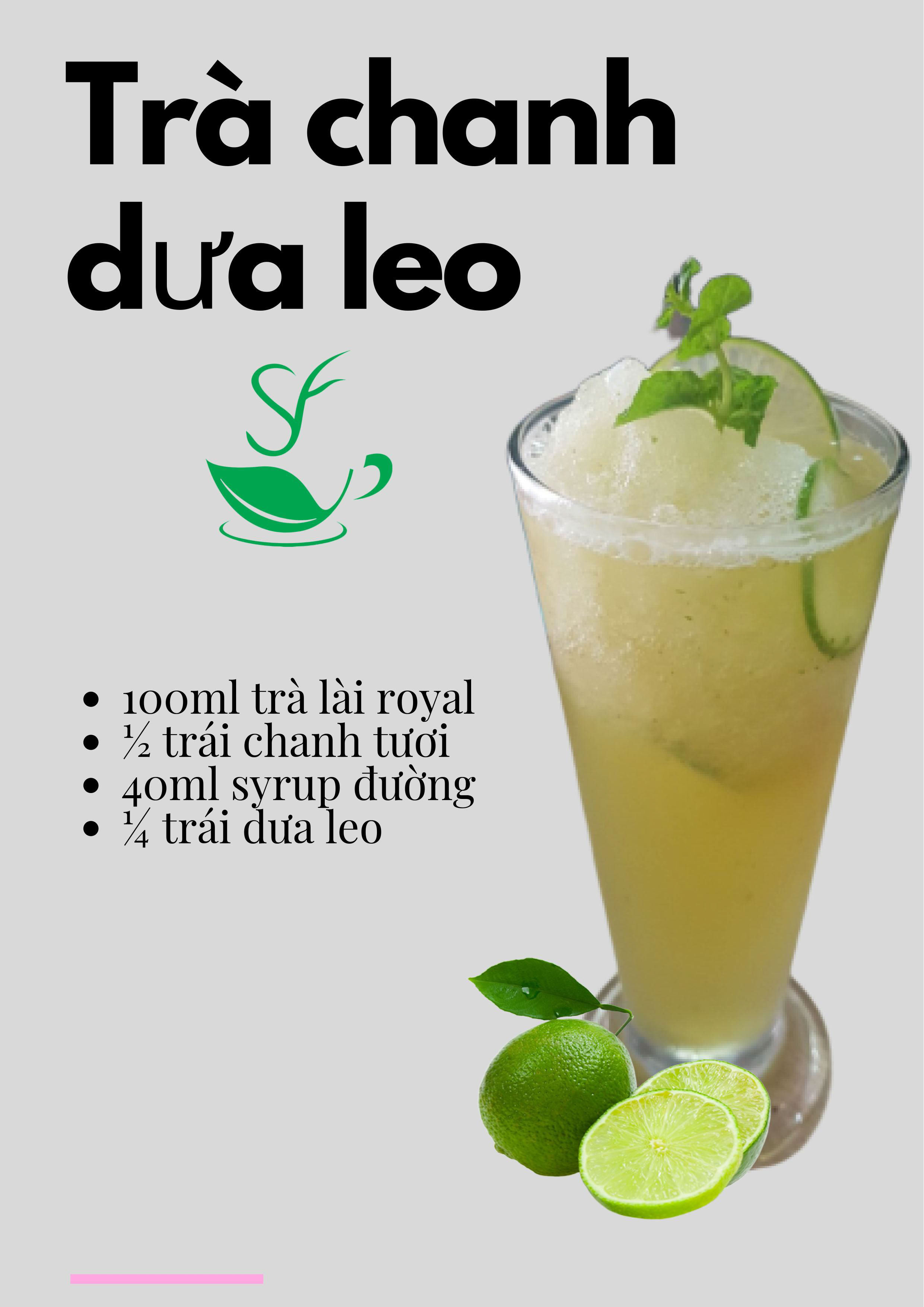 trà chanh dưa leo
