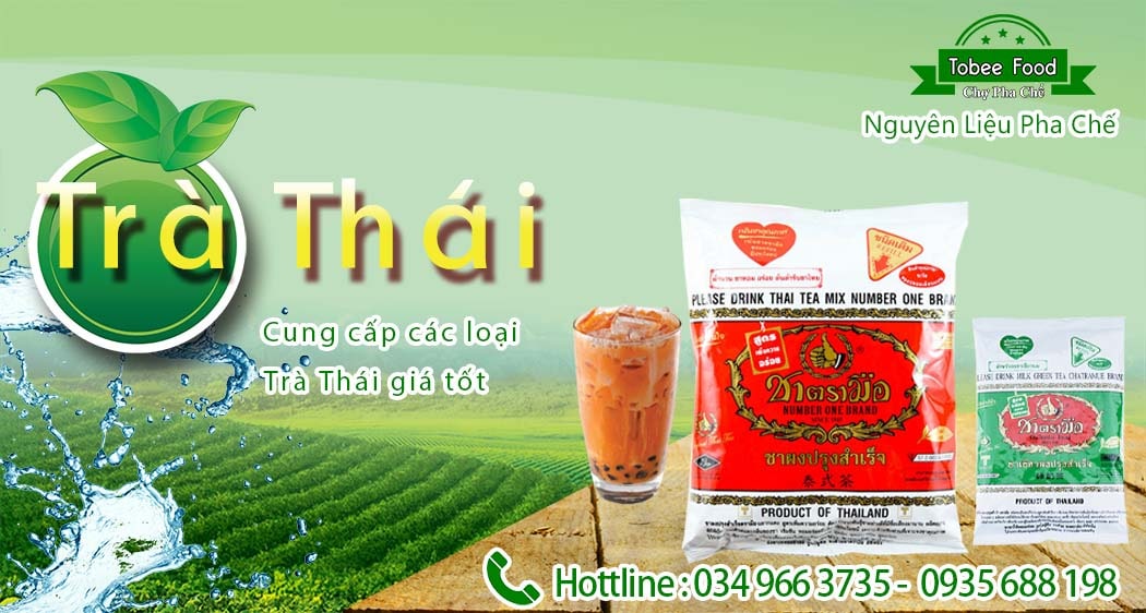 trà thái (thái xanh thái đỏ) trà pha trà sữa thơm ngon