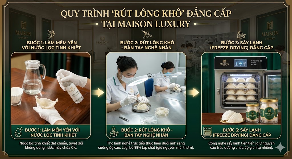SỰ KHÁC BIỆT GIỮA YẾN SÀO MAISON LUXURY VÀ YẾN SÀO ĐẠI TRÀ