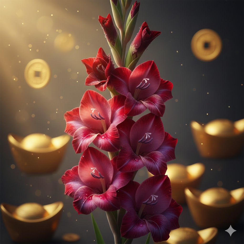 Cách cắm bình hoa lay ơn/tuyết mai đẹp chưng Tết 2026