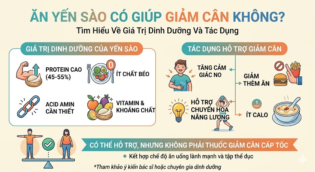Ăn Yến Sào Có Gây Tăng Cân Hay Béo Phì Không? Giải Đáp Từ Chuyên Gia Dinh Dưỡng