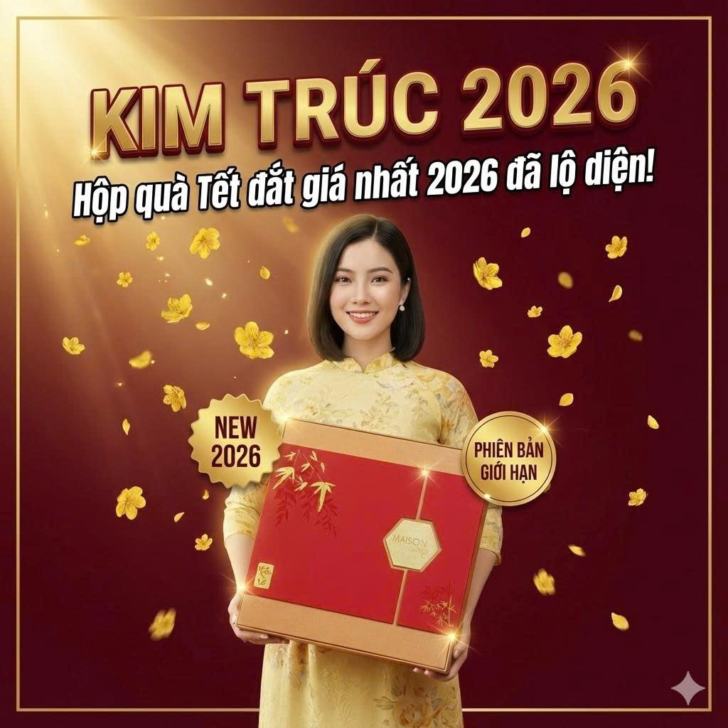 Hộp quà Tết "Kim Trúc" của Maison Luxury