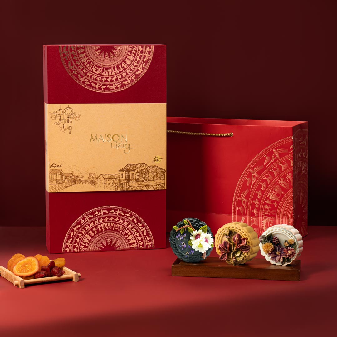 Hộp bánh trung thu Maison - Trống Đồng 9