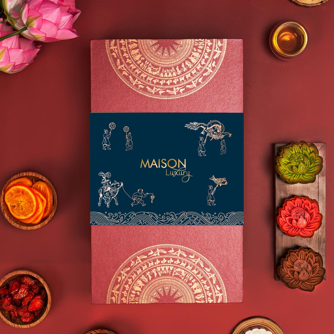 Hộp bánh trung thu Maison - Trống Đồng 4