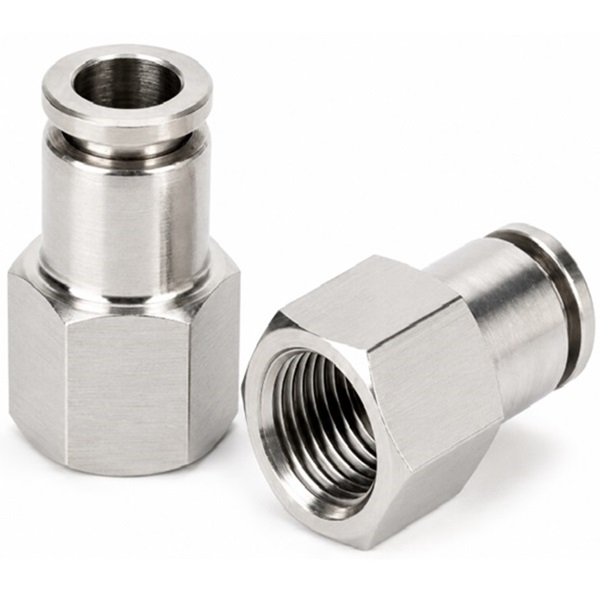 Đầu nối nhanh khí nén Inox 304 thẳng ren trong