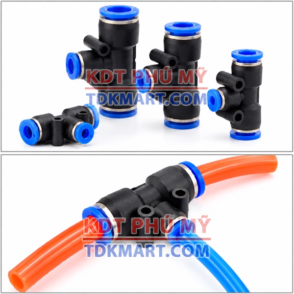 Đầu nối khí nén chữ T- Giảm