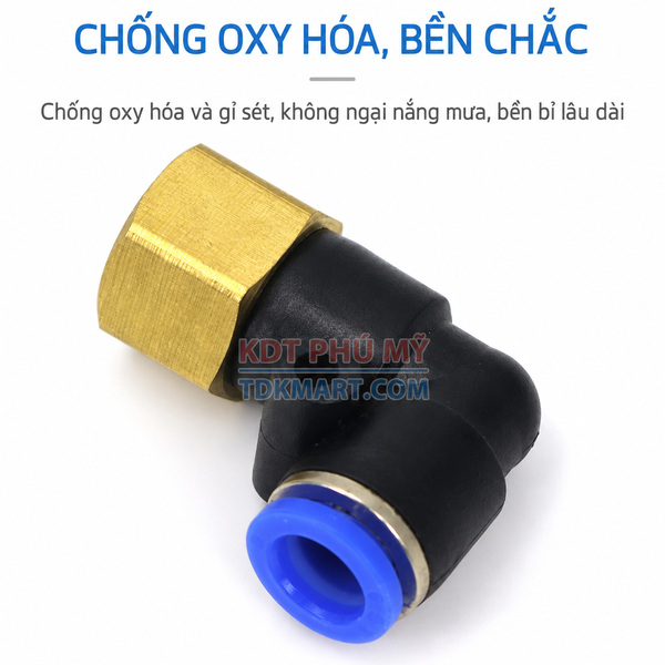 Co nối nhanh khí nén ren trong PLF BỀN CHẮC