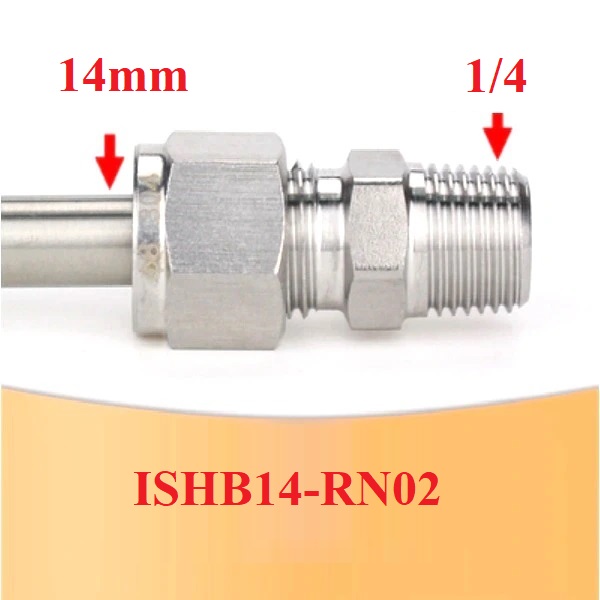 nối inox 304 ren ngoài ống 14