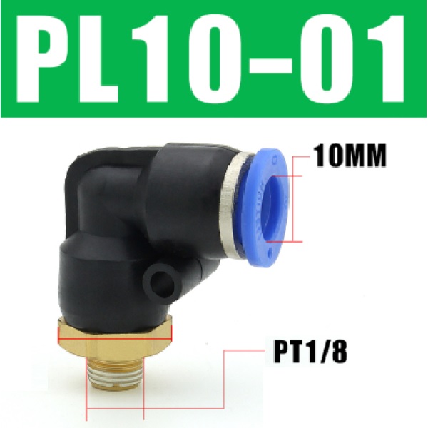 Co nối nhanh khí nén- Ren ngoài PL10-01