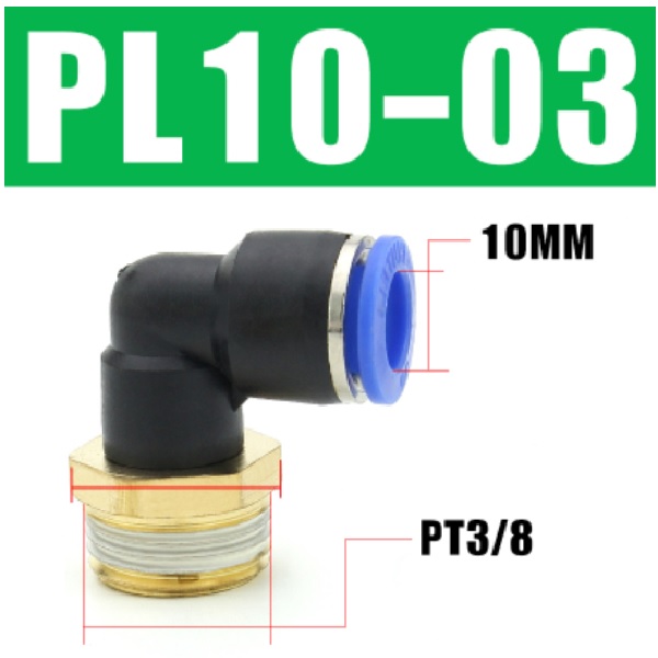 Co nối nhanh khí nén- Ren ngoài PL10-03