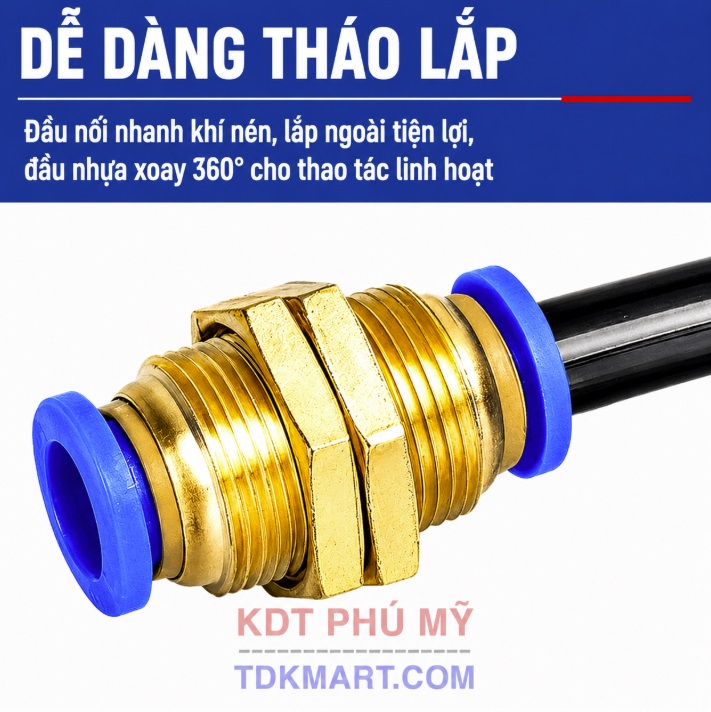 Nối Xuyên Vách Ngăn PM Bằng Đồng Thau