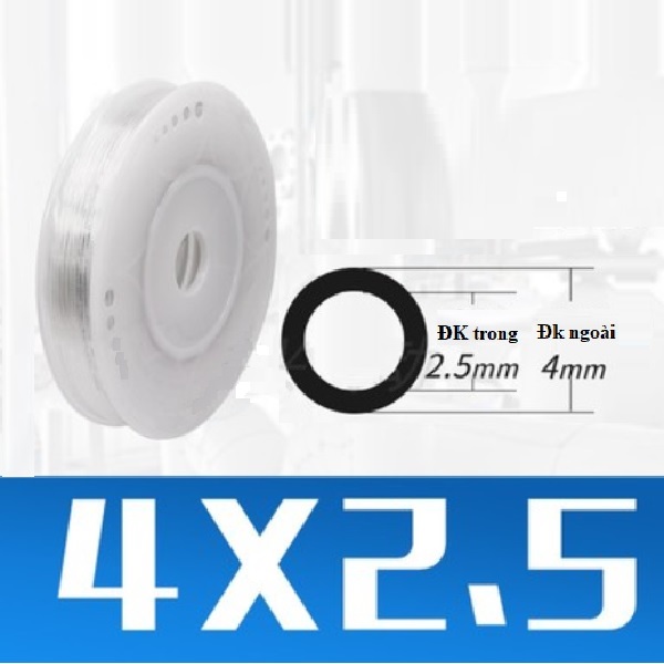 Ống hơi PU phi 4 mm (4X2.5 trong suốt) x 200 mét/ cuộn