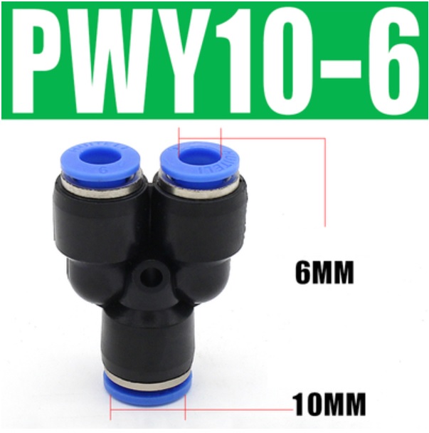 Đầu nối khí nén chữ Y- Giảm PWY10-6
