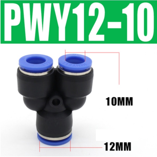 Đầu nối khí nén chữ Y- Giảm PWY12-10
