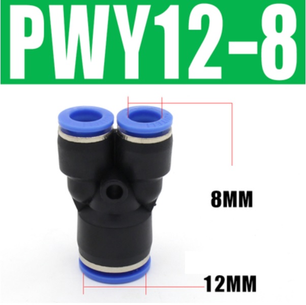 Đầu nối khí nén chữ Y- Giảm PWY12-8