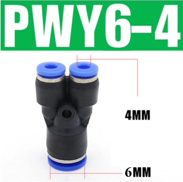 Đầu nối khí nén chữ Y- Giảm PWY6-4
