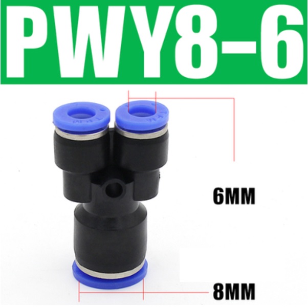 Đầu nối khí nén chữ Y- Giảm PWY8-6