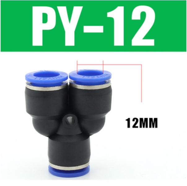 Đầu nối nhanh khí nén chữ Y PY12