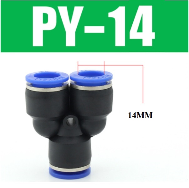 Đầu nối nhanh khí nén chữ Y PY14