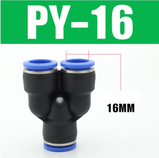 Đầu nối nhanh khí nén chữ Y PY16