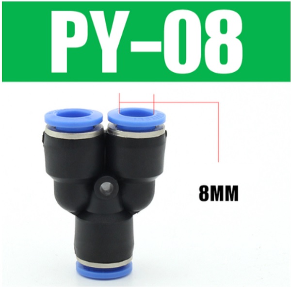 Đầu nối nhanh khí nén chữ Y PY8