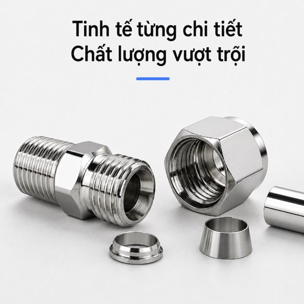 Ốc inox siết hạt bắp 304