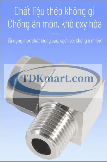 đầu nối inox 304, co nối khí nén