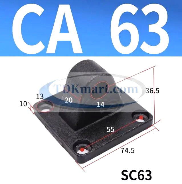 Đế chân xi lanh khí nén ca63