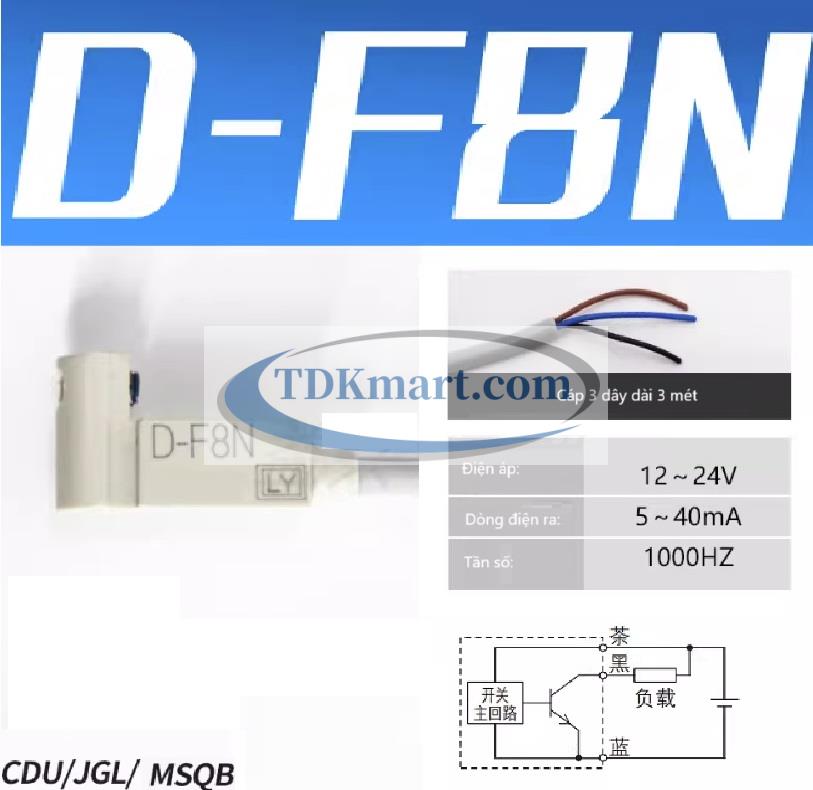 Model cảm biến từ xi lanh D-F8N