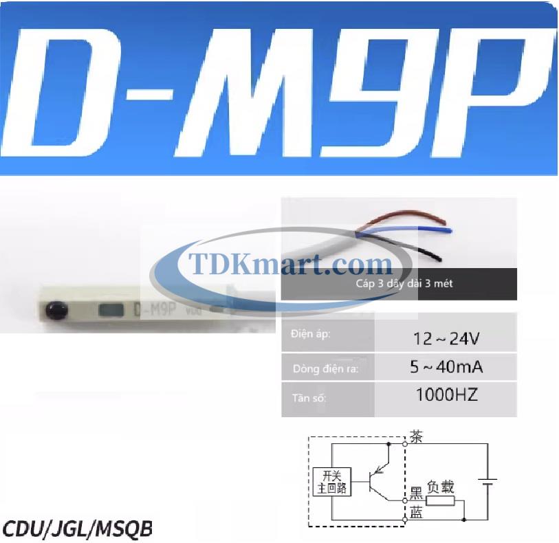 Model cảm biến từ xi lanh D-M9P